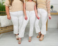 Judy Blue White Wash Kick Flare Jeans