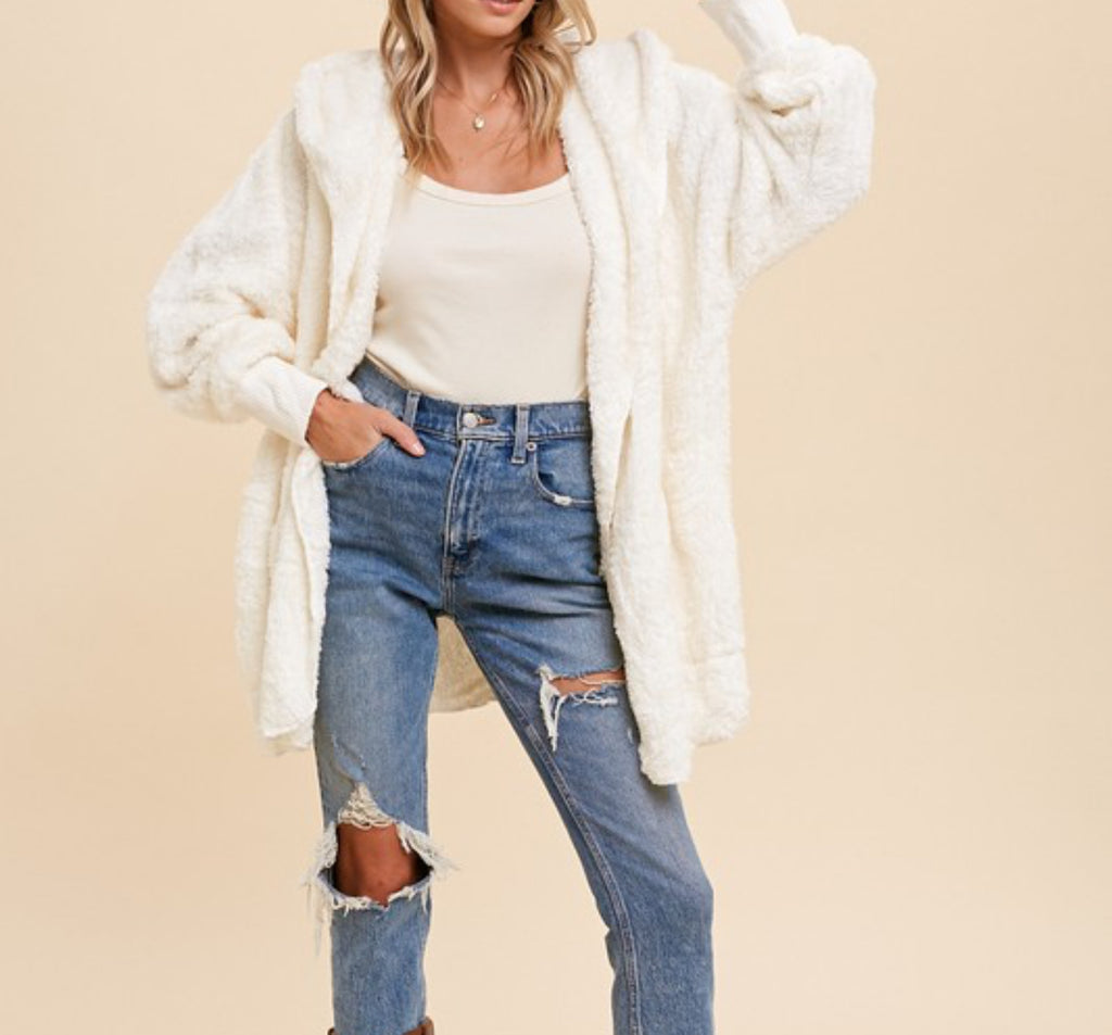 Faux Fur Hooded Jacket