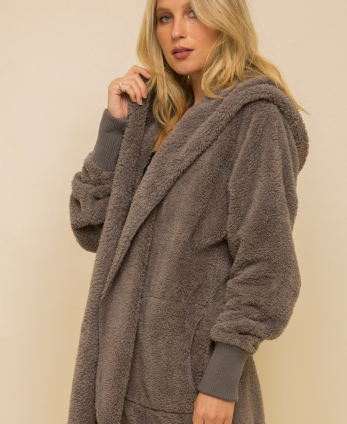 Faux Fur Hooded Jacket